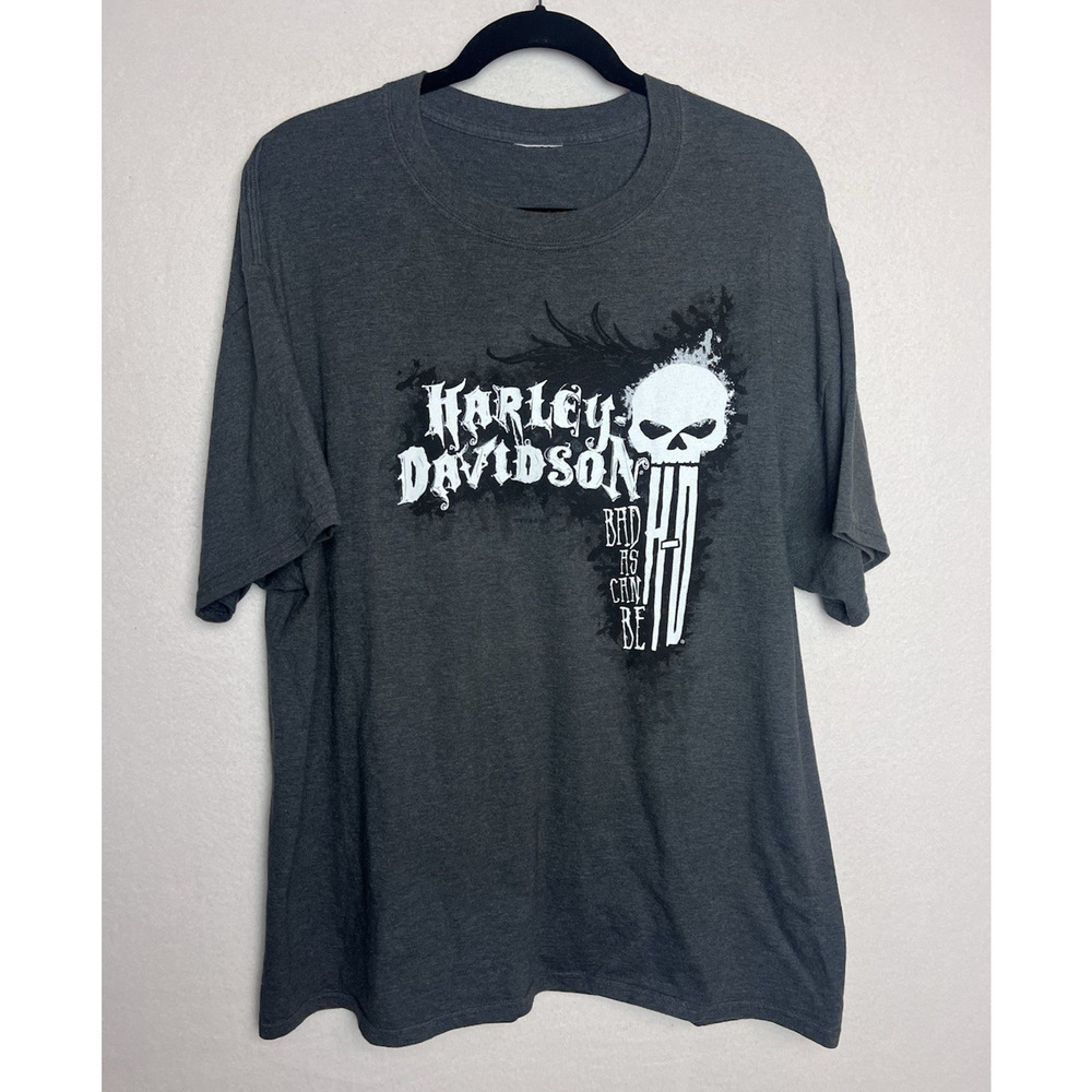Harley Davidson Men's Short Sleeve Dark Gray Skull Graphic Leesburg, FL SEE DESC